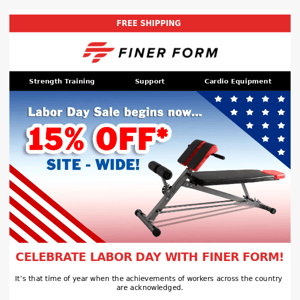 Our 15% Off Labor Day Sale is Live!