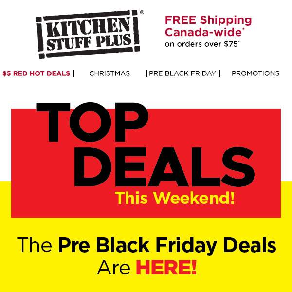 Pre-Black Friday, $5 Red Hot Deals and More!