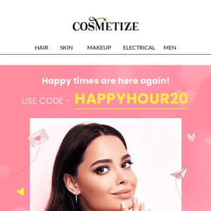 Buy 2, get 20% off 🤩 Happy Hour Sale BEGINS | Hurry Up 