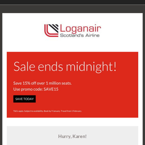 Sale Ends Midnight - Don't Miss Out!