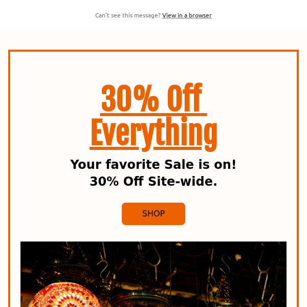 30% Off Everything