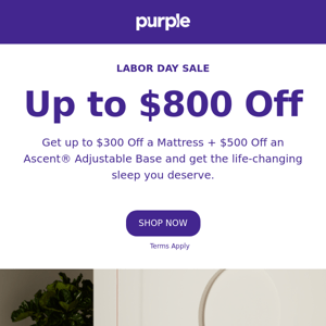 Up to $800 Off? Yes, please!