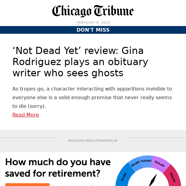 ‘Not Dead Yet’ review: Gina Rodriguez plays an obituary writer who sees ghosts