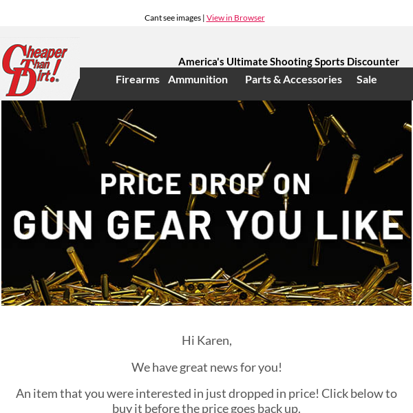 Gun Gear You Viewed Is Now On Sale...