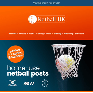 Home-Use Netball Posts >> Perfect for Spring & Summer