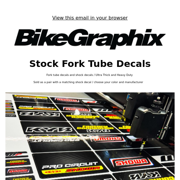 Stock Fork Tube Decals ⚡️ Order Fast And Online