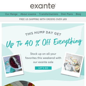 Up to 40% off EVERYTHING? Yes please.