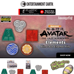 New Loungefly Exclusive Avatar: The Last Airbender Enamel Pins!