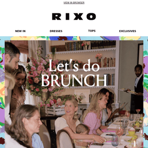 Brunch with RIXO 🍳🥞🍸