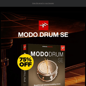 🕛Final Call: 75% Off IK Multimedia Modo Drum 1.5 SE