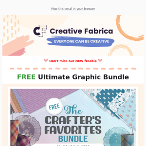 🎁 FREE Gift: Big Graphic Bundle 🌻