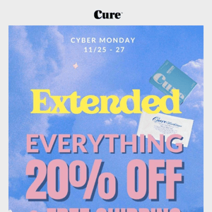 Unlock Exclusive Savings: 20% Off Deals Extended through Cyber Monday 🚀