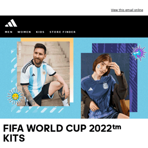 THE NEW ADIDAS FIFA WORLD CUP 2022™ KITS ARE AVAILABLE