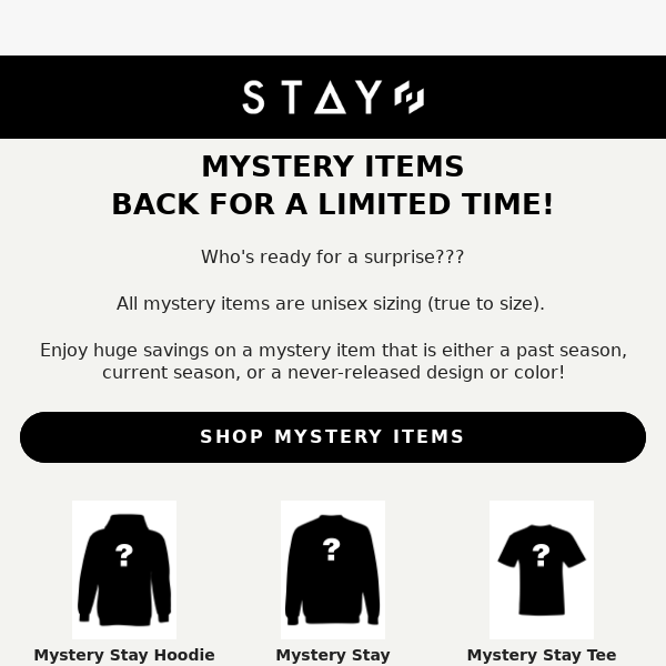 Mystery Items Are BACK!