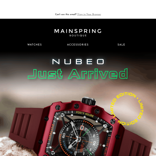 🚨 Act Fast: Nubeo HUYGENS Automatic Limited Edition Now Available for £229!