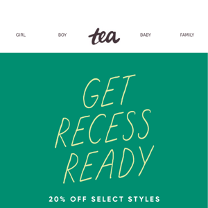 Recess-Ready Styles At 20% Off! ⚽
