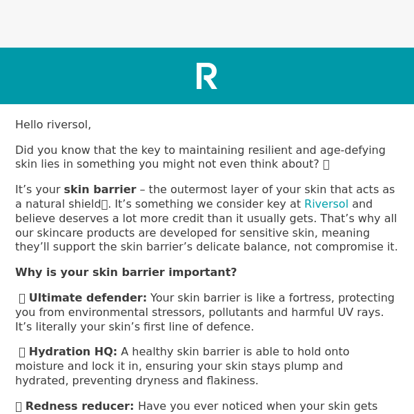 Unlock the Secret Powers of Your Skin Barrier with Riversol 🛡️