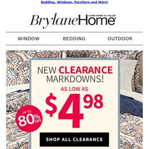 Email Exclusive! 80% Off Markdowns