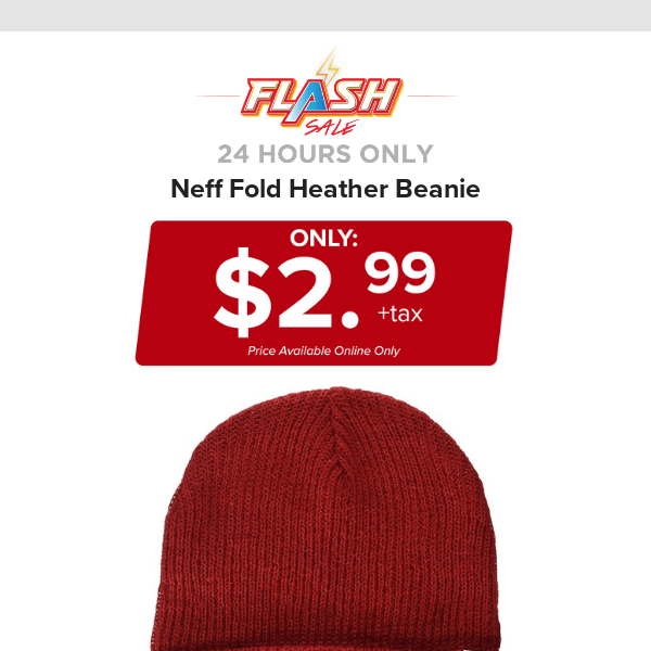 🔥  24 HOURS ONLY | NEFF HEATHER BEANIE | FLASH SALE