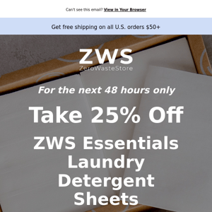 ✨25% Off Zero Waste Laundry Sheets 🧺 ✨