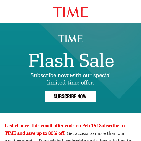 Last Chance! Flash Sale Ends Feb 16