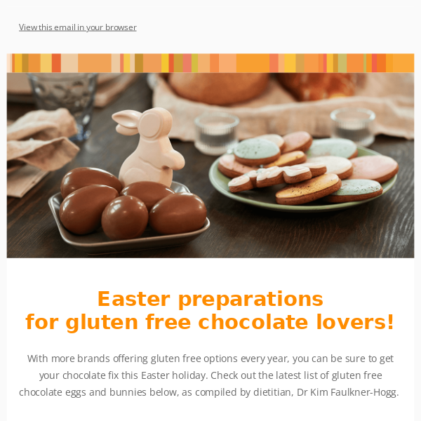 April Newsletter | Gluten Free Easter for Chocolate Lovers