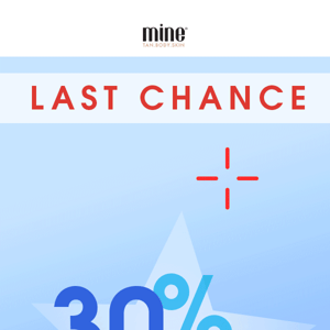 One Last Chance For 30% OFF Storewide!  ❤️🤍💙