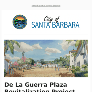 De La Guerra Plaza Revitalization Project News & Information