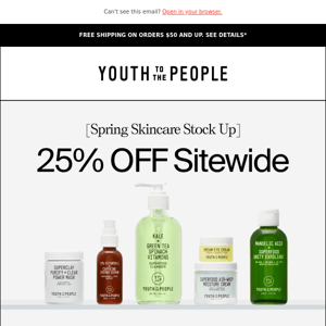 Re: Your Dream Routine. Now 25% Off.