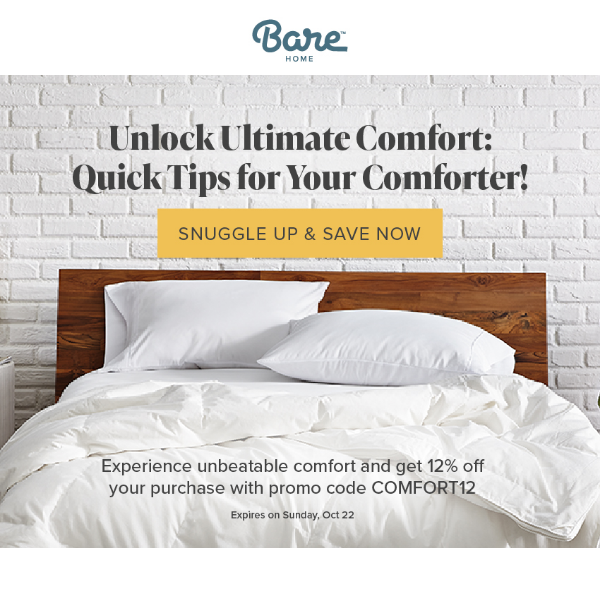 Unlock Ultimate Sleep Comfort 12% Off Promo Inside!