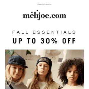 20% extra on the Fall Essentials offer