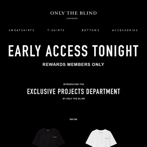 VIP Early Access 🚨 The New Exclusive Projects Department Collection