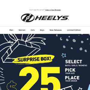 🎁 Get Ready For A Surprise With Heelys At $25!