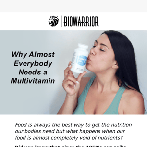 Why Almost Everyone Needs a Multivitamin 🙋🏼‍♀️