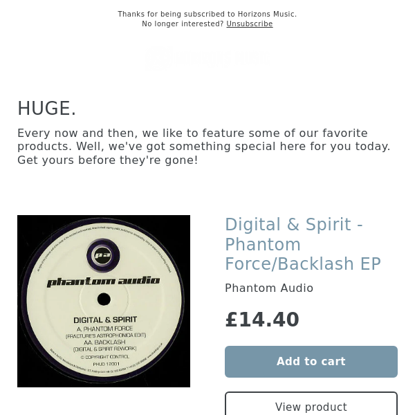 BACK IN! Digital & Spirit - Phantom Force/Backlash EP