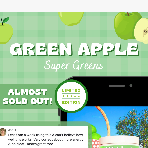 Green Apple Super Greens - Almost SOLD OUT 🙊😱