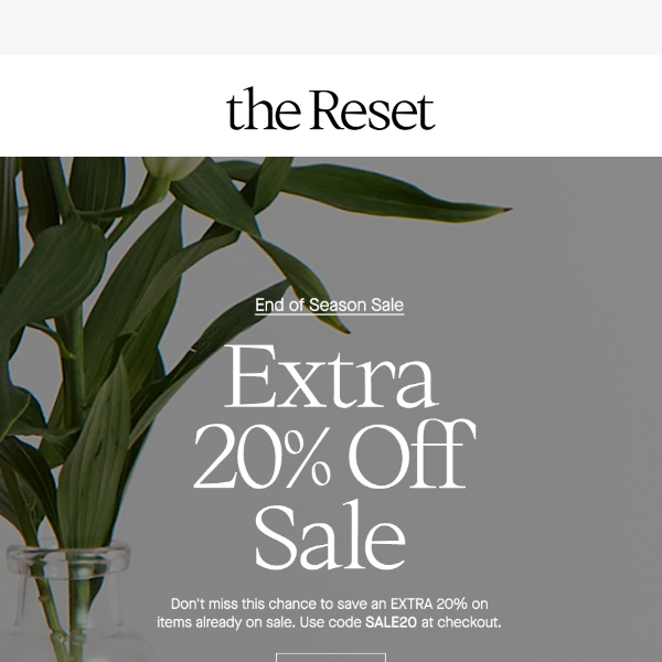 Don't forget: shop the End of Season Sale