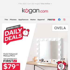 Daily Deals: Makeup Mirror with LED Lights, Floodlight Security Camera & More