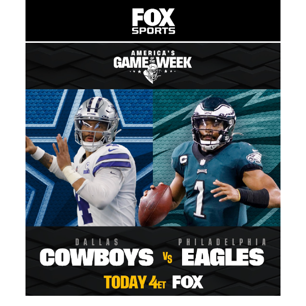 Cowboys and Eagles collide in divisional showdown on FOX