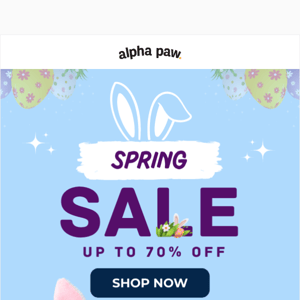 🌸 Spring Sale: Up to 70% OFF!