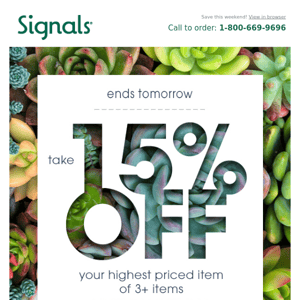 This Weekend Only: 15% Off!