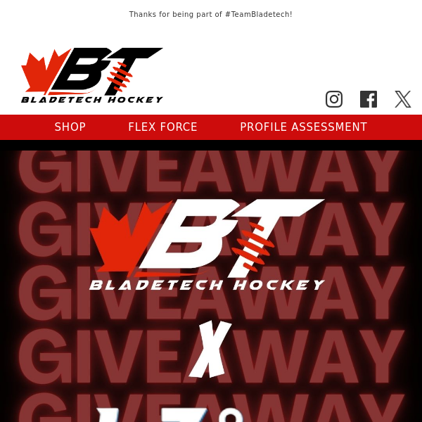 Bladetech x 43 Degree Sports Giveaway!