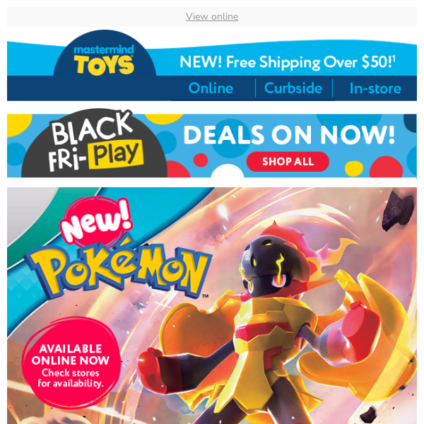 Mastermind toys deals pokemon