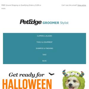 Halloween Grooming Essentials + Costumes Inside