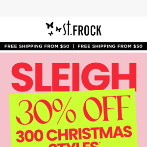 Naughty or Nice?  | 30% off 300 Christmas Styles*