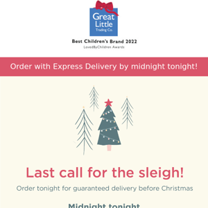 Last chance before Christmas!