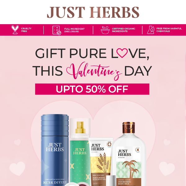 Just Herbs Gift Pure Love this Valentine's Day 😍🎁