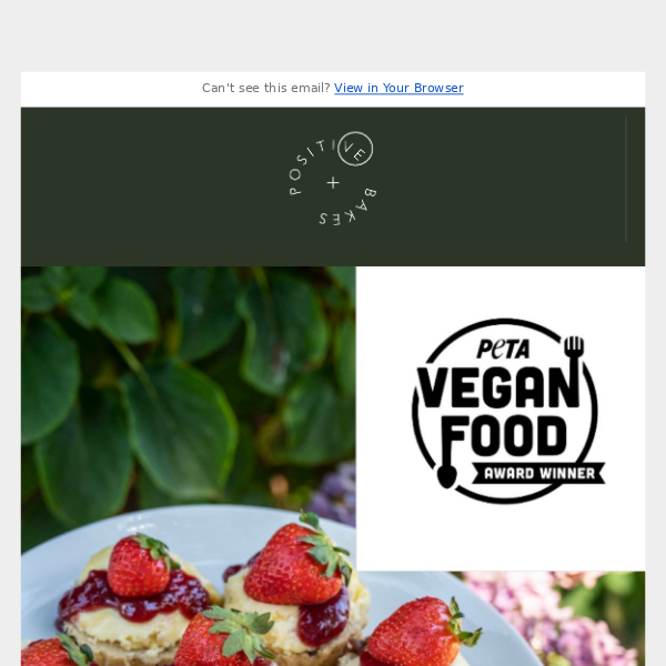 Positive Bakes has WON ‘Best Afternoon Tea’ in PETA’s 2022 Vegan Food Awards!