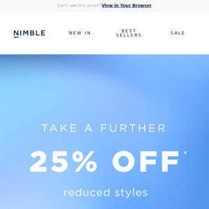 Sale on Sale | Take a further 25% off