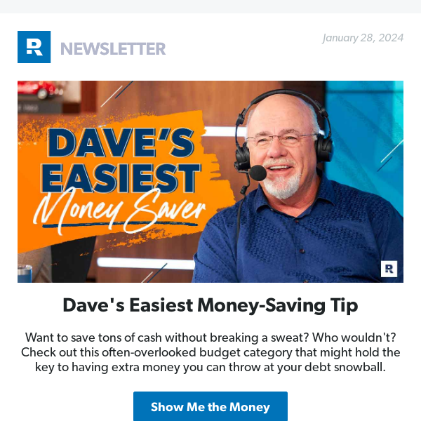 Dave’s Easiest Money-Saving Tip